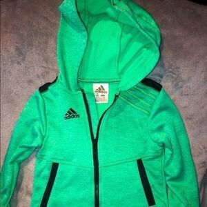 EUC Adidas Size 2T Full Zip Hooded LS Sweatshirt